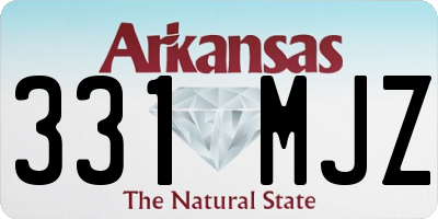 AR license plate 331MJZ
