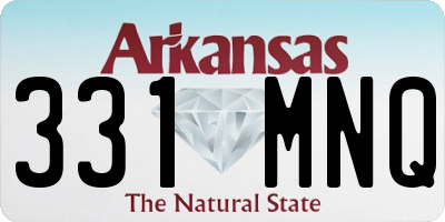 AR license plate 331MNQ