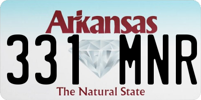 AR license plate 331MNR