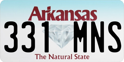 AR license plate 331MNS