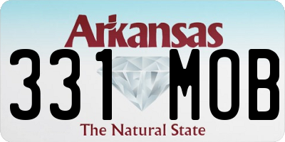 AR license plate 331MOB
