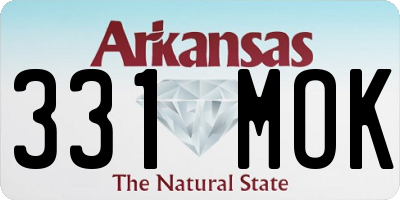 AR license plate 331MOK