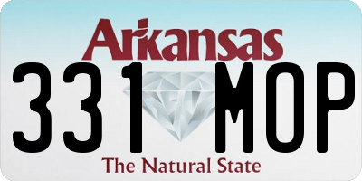 AR license plate 331MOP