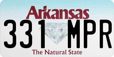 AR license plate 331MPR