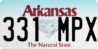 AR license plate 331MPX