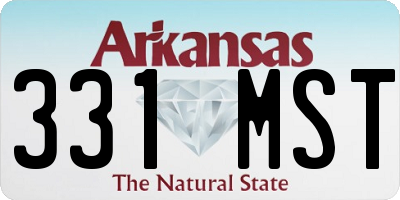 AR license plate 331MST