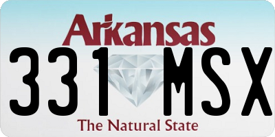 AR license plate 331MSX