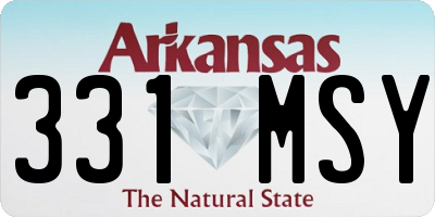 AR license plate 331MSY