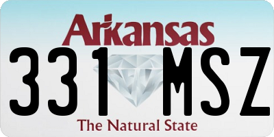 AR license plate 331MSZ