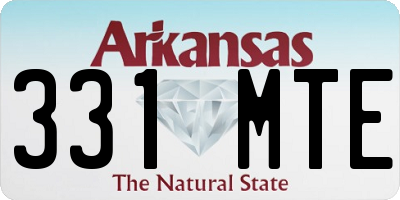 AR license plate 331MTE