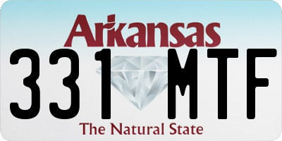AR license plate 331MTF