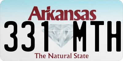 AR license plate 331MTH