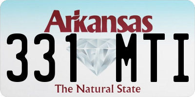 AR license plate 331MTI