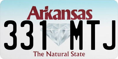 AR license plate 331MTJ