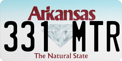 AR license plate 331MTR