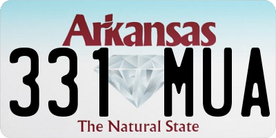 AR license plate 331MUA