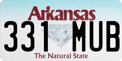 AR license plate 331MUB