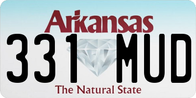 AR license plate 331MUD