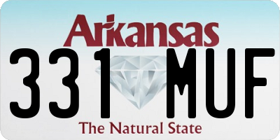 AR license plate 331MUF