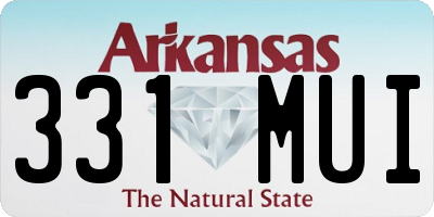 AR license plate 331MUI