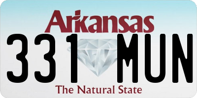 AR license plate 331MUN