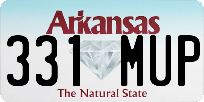 AR license plate 331MUP