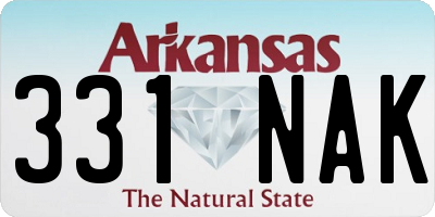 AR license plate 331NAK