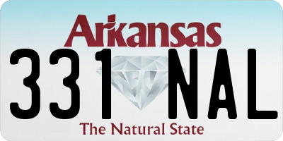 AR license plate 331NAL