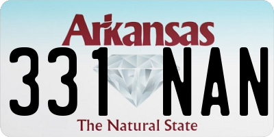 AR license plate 331NAN