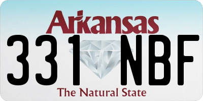 AR license plate 331NBF