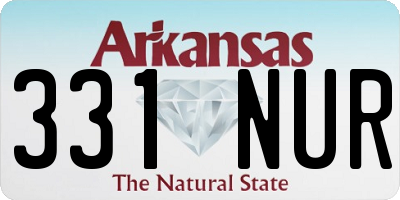 AR license plate 331NUR