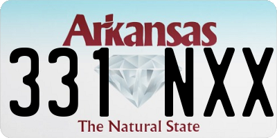 AR license plate 331NXX