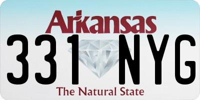AR license plate 331NYG