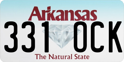 AR license plate 331OCK