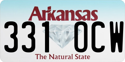 AR license plate 331OCW
