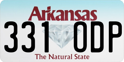AR license plate 331ODP