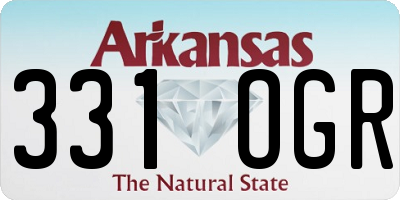 AR license plate 331OGR