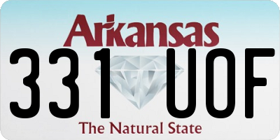 AR license plate 331UOF