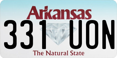 AR license plate 331UON