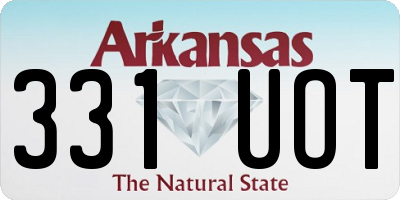 AR license plate 331UOT