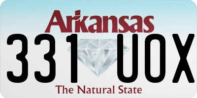 AR license plate 331UOX