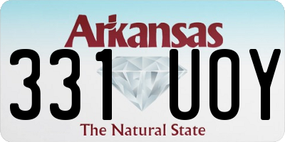 AR license plate 331UOY