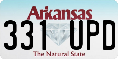 AR license plate 331UPD
