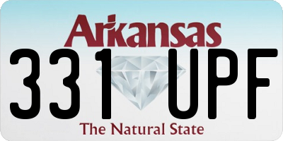 AR license plate 331UPF