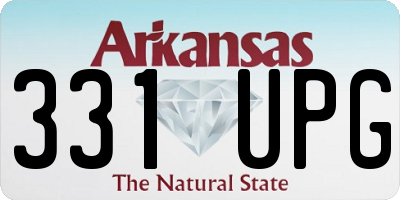 AR license plate 331UPG