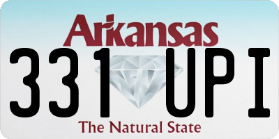 AR license plate 331UPI