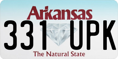 AR license plate 331UPK