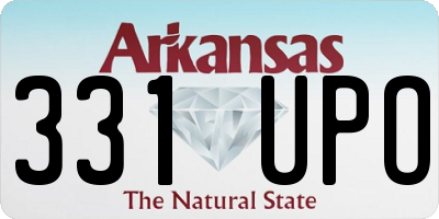 AR license plate 331UPO