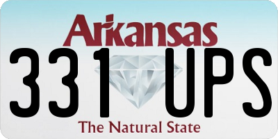 AR license plate 331UPS