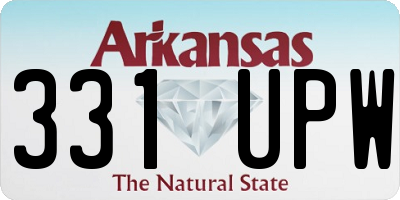 AR license plate 331UPW